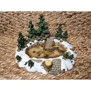 Department 56 Pine Point Pond Village Country Christmas Holiday Accessories